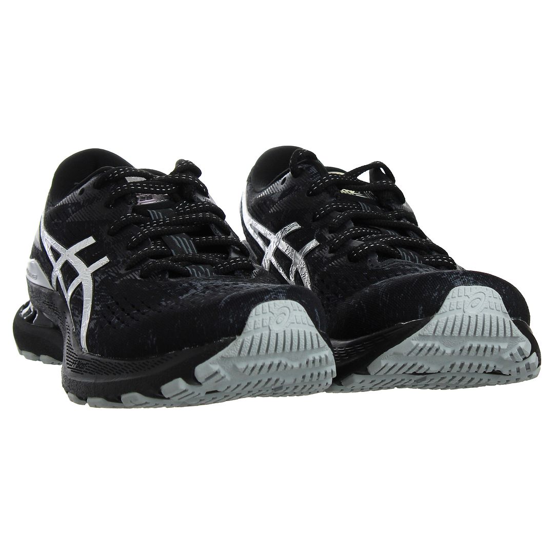 Asics Gel-Kayano 28 Platinum Womens Black Running Trainers