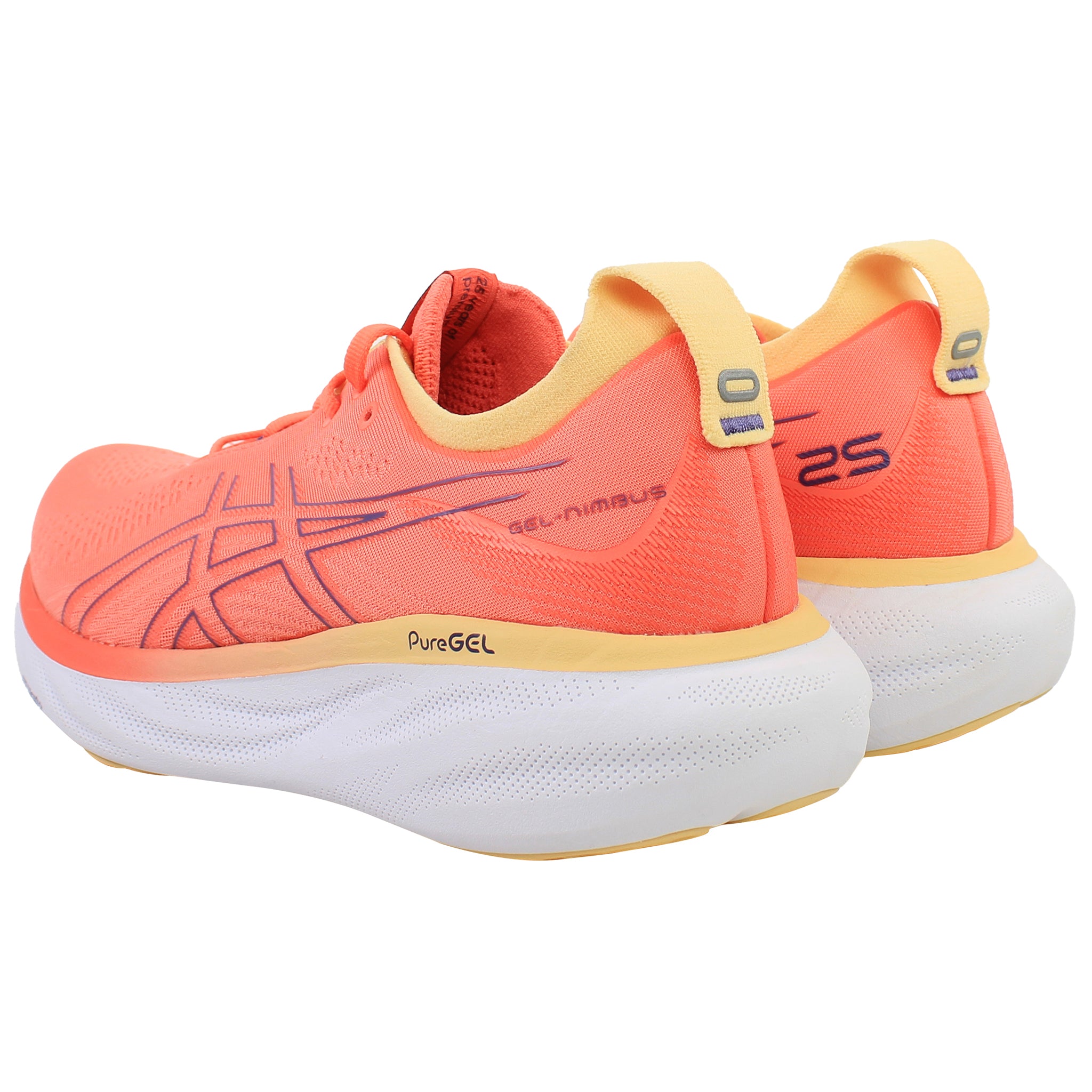 Asics Gel-Nimbus 25 Womens Orange Running Shoes