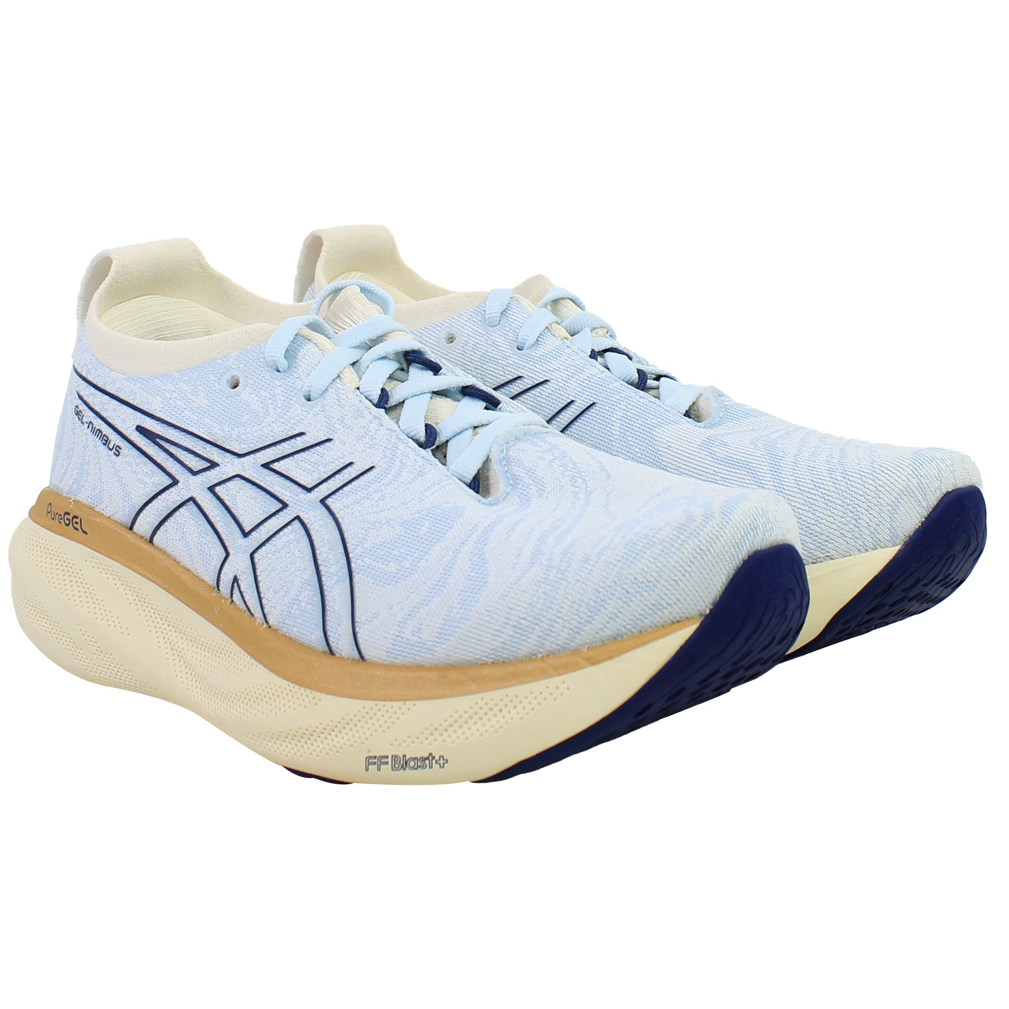 Asics Gel-Nimbus 25 Nagino Womens Light Blue Running Shoes