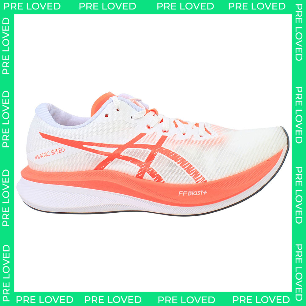 Asics Magic Speed 3 Womens White Running Shoes NO BOX