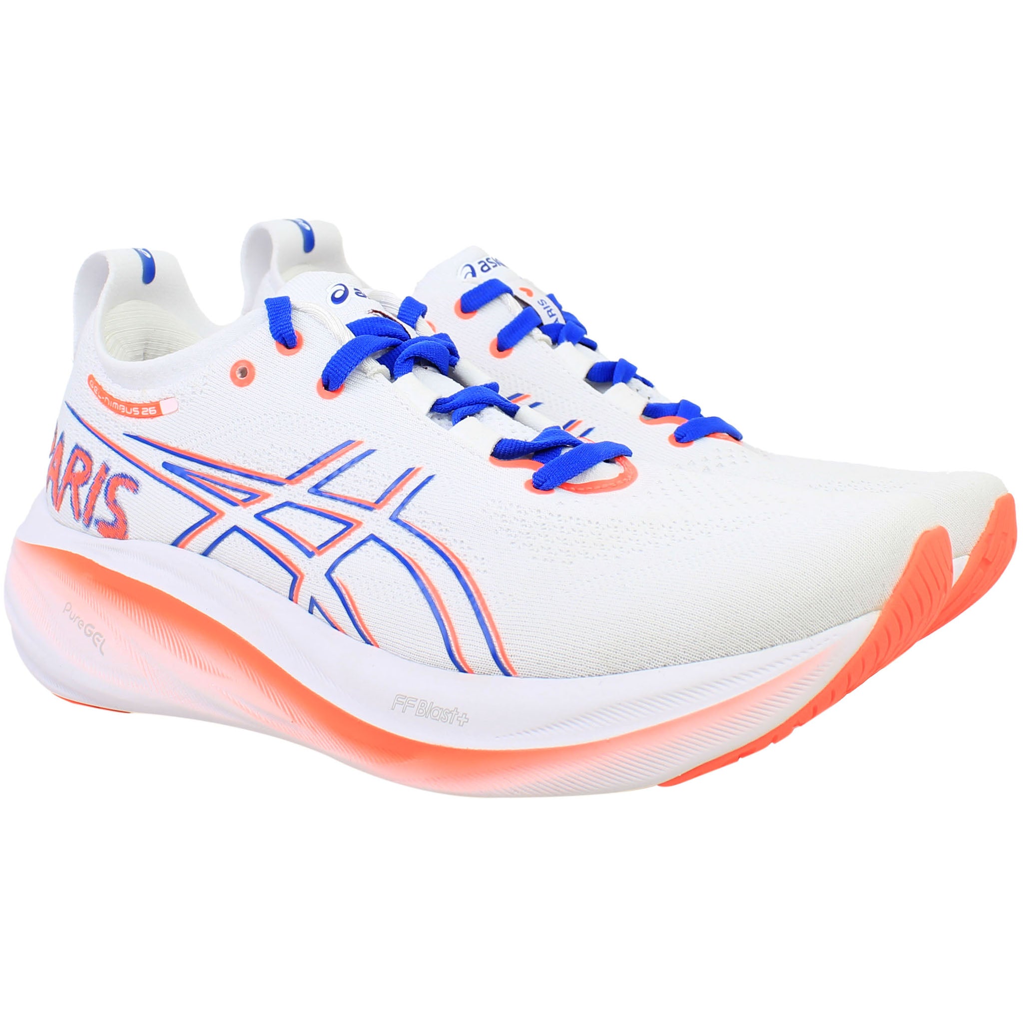 Asics Gel-Nimbus 26 Womens White Running Shoes