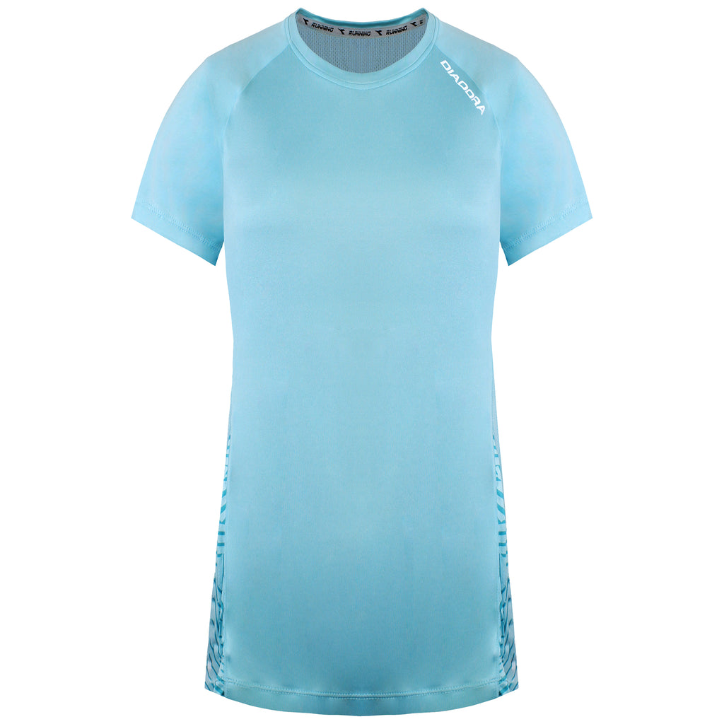 Diadora X-Run Womens Light Blue T-Shirt