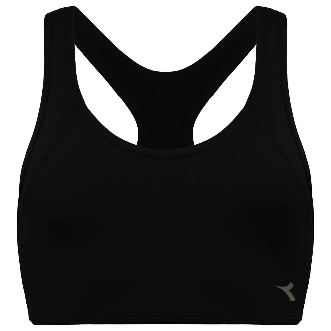 Diadora Supportive Womens Black Sports Bra