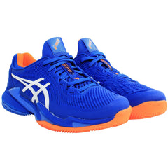 Asics Court FF 3 Novak Clay Mens Blue Tennis Shoes