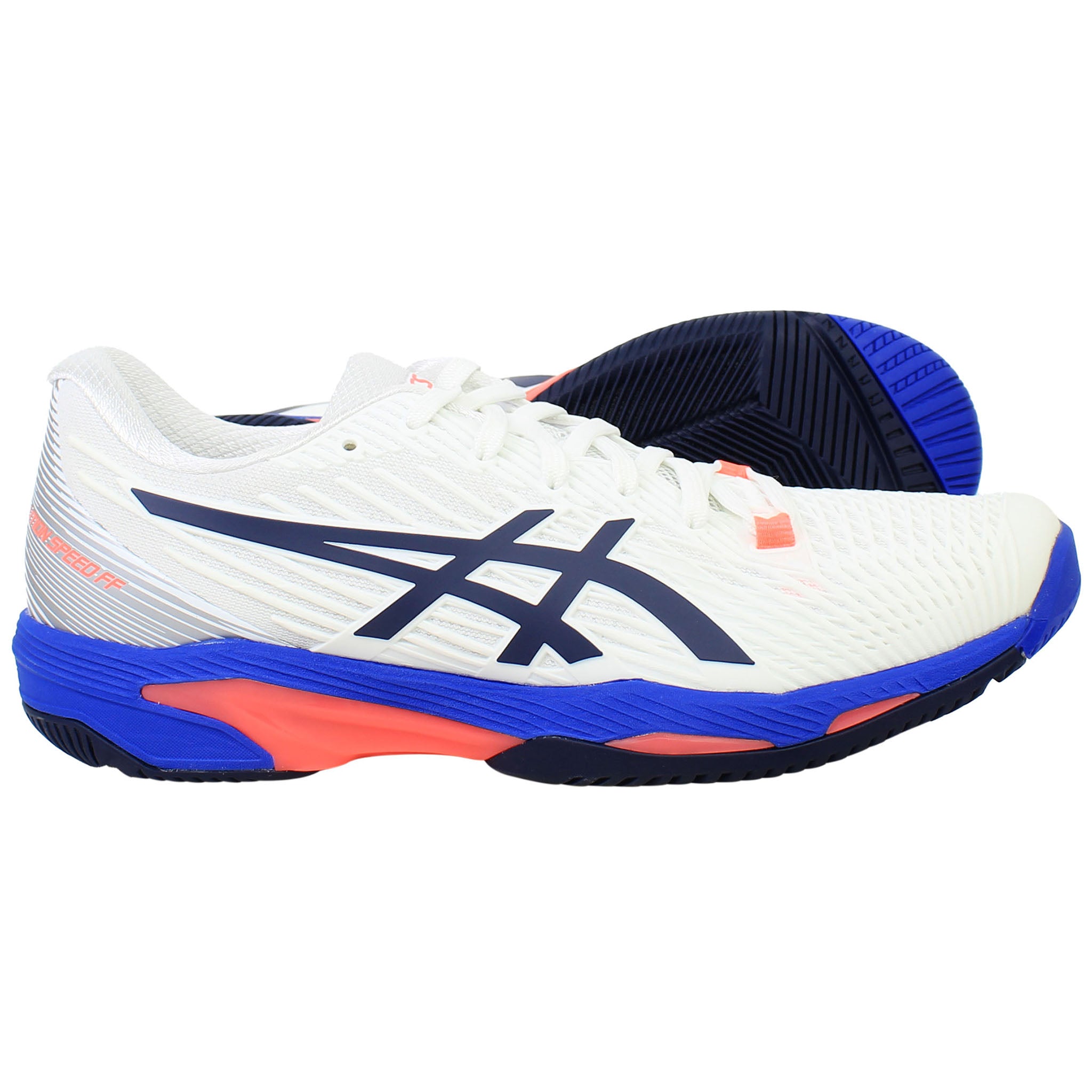 Asics Solution Speed FF 2 Womens White Tennis Shoes