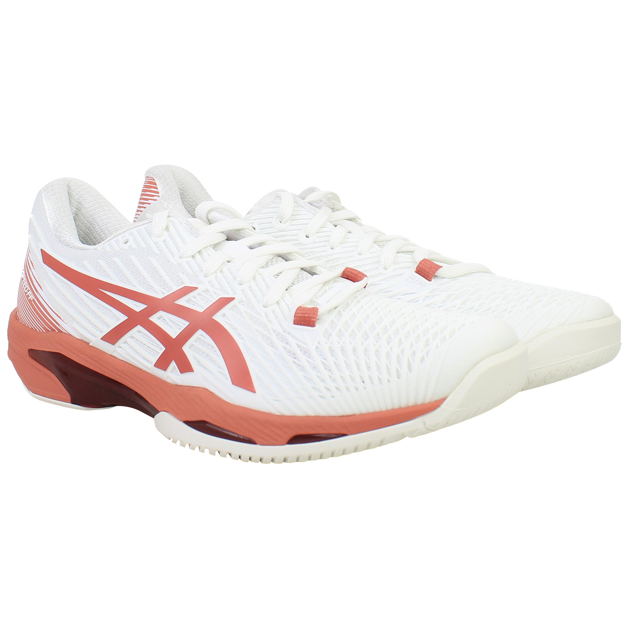 Asics Solution Speed FF 2 Womens White Tennis Shoes