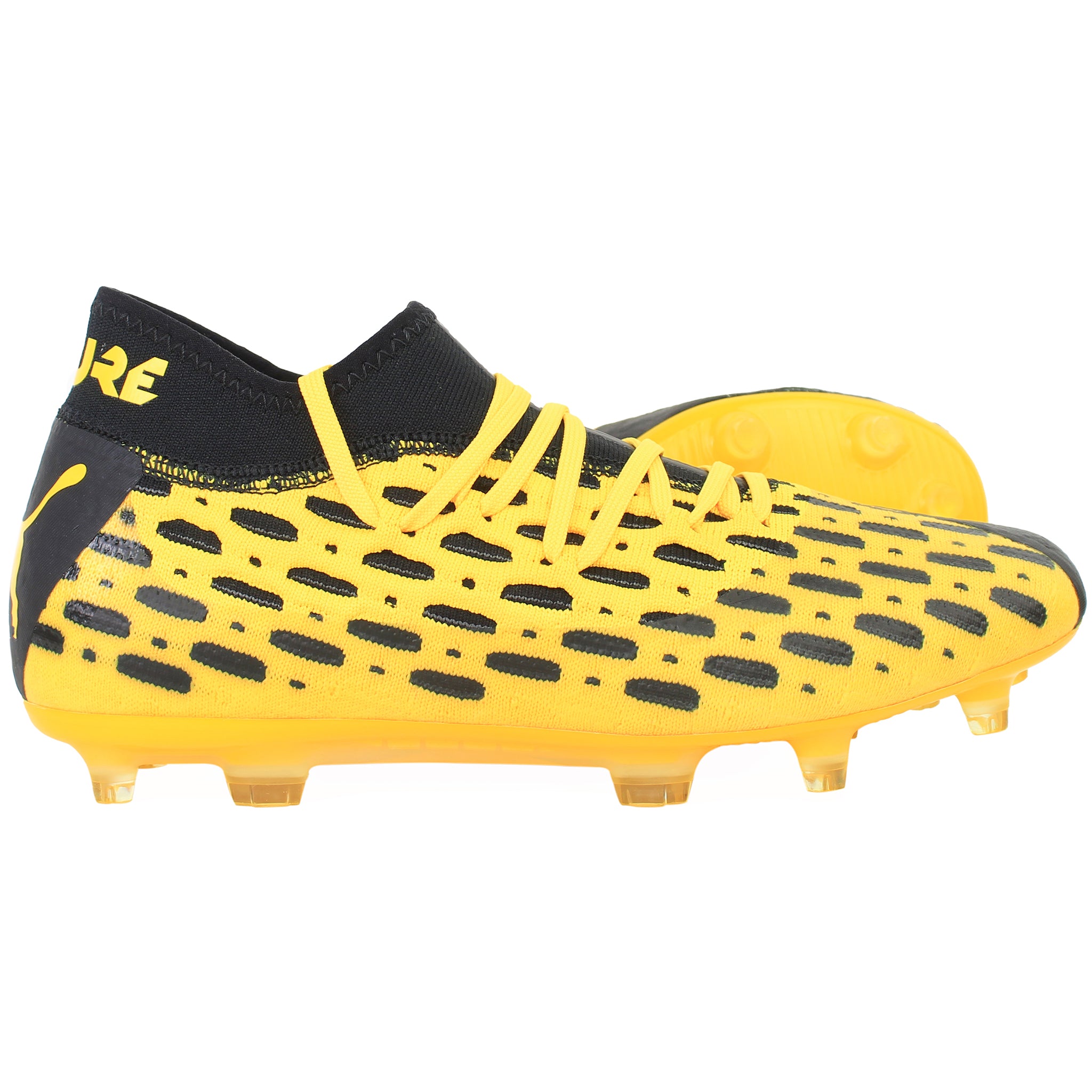 Puma Future 5.2 Netfit FG/AG Mens Yellow Football Boots