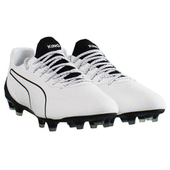 Puma King Platinum Lacer Touch FG/AG Mens White Football Boots