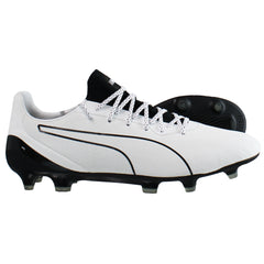 Puma King Platinum Lacer Touch FG/AG Mens White Football Boots