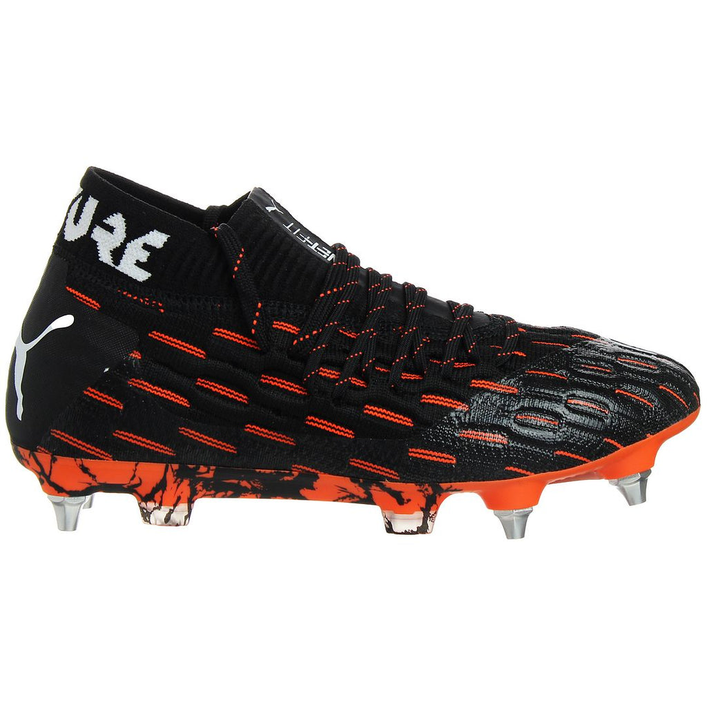 Puma Future 6.1 Netfit MxSG Mens Black/Orange Football Boots