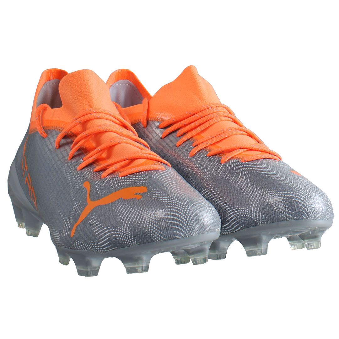 Puma Ultra 2.4 FG/AG Mens Silver Football Boots