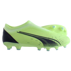 Puma Ultra Match LL FG/AG Kids Green Football Boots