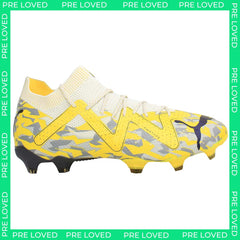 Puma Future Ultimate FG/AG Mens Yellow/Grey Football Boots NO BOX