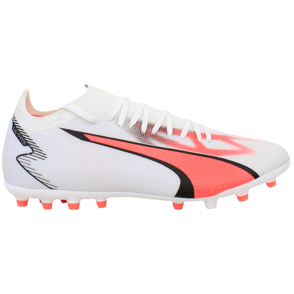 Puma Ultra Match MG Mens White Football Boots