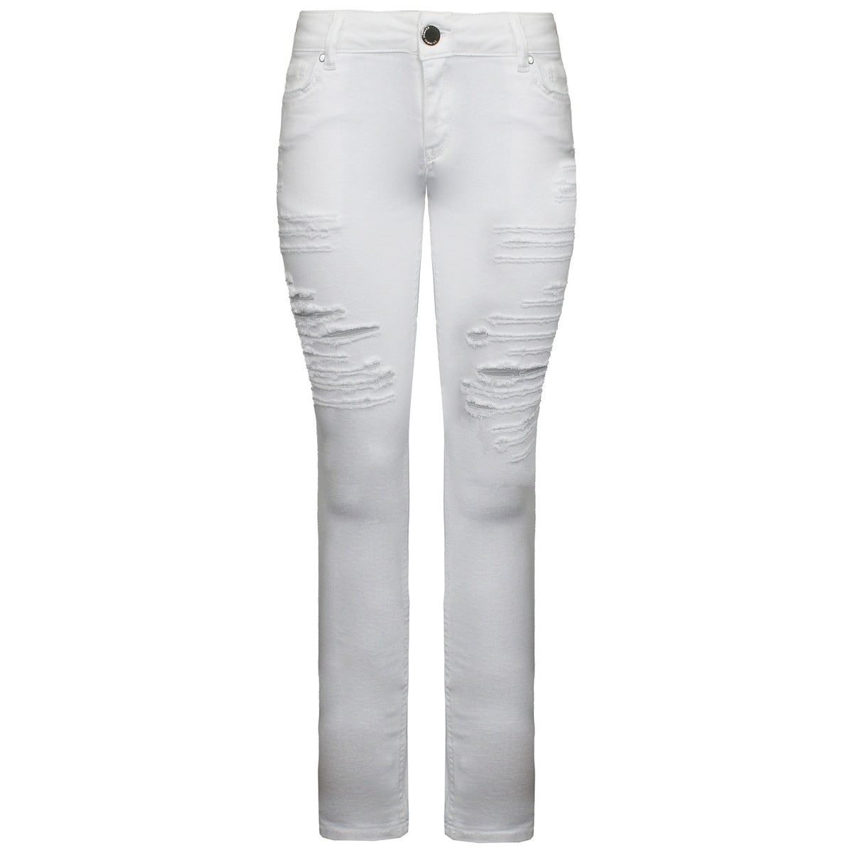 Criminal Damage Camden Mens White Jeans