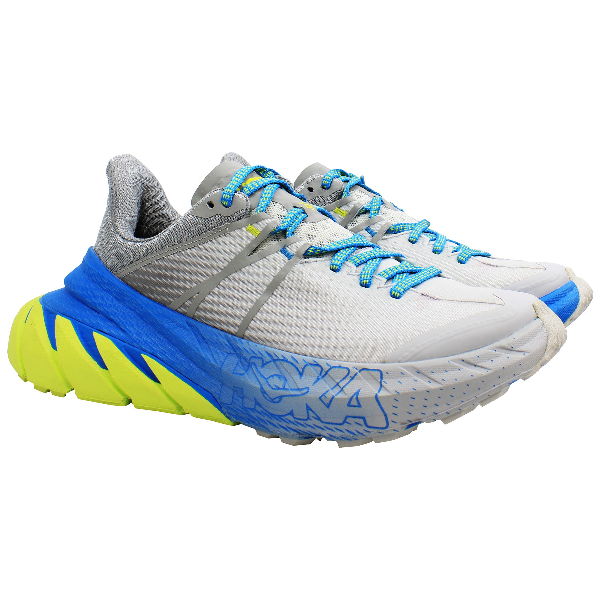 Hoka One Tennine Unisex Grey Running Shoes