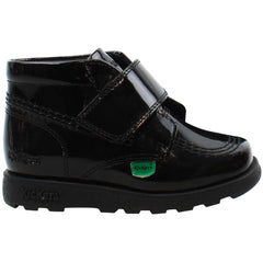 Kickers Fragma Hi Shine MTO Kids Black Boots