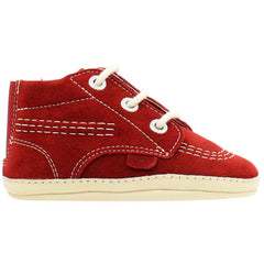 Kickers Hi Crib Kids Red Shoes