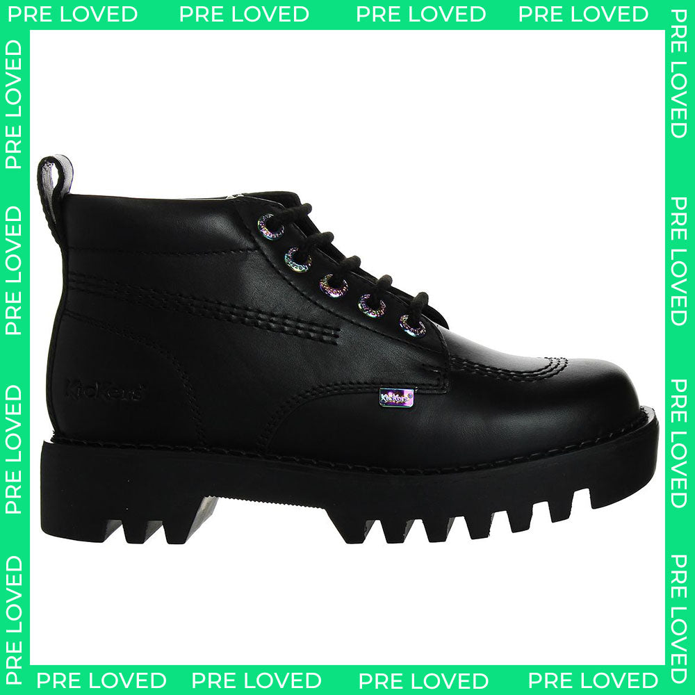 Kickers Kizziie Higher Womens Black Boots NO BOX