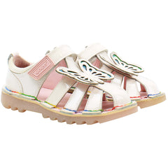 Kickers Faeries Kids White Sandals