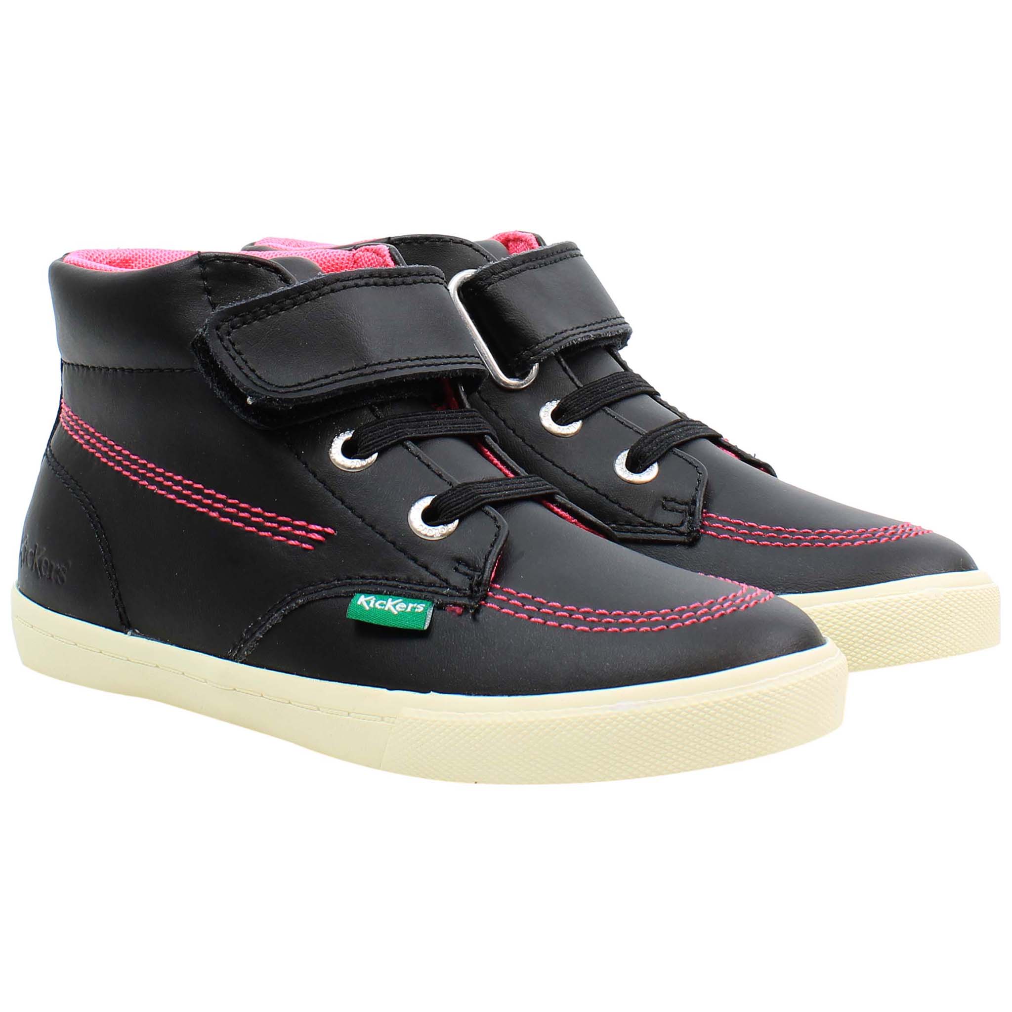 Kickers Kacey Hi Kids Black Shoes