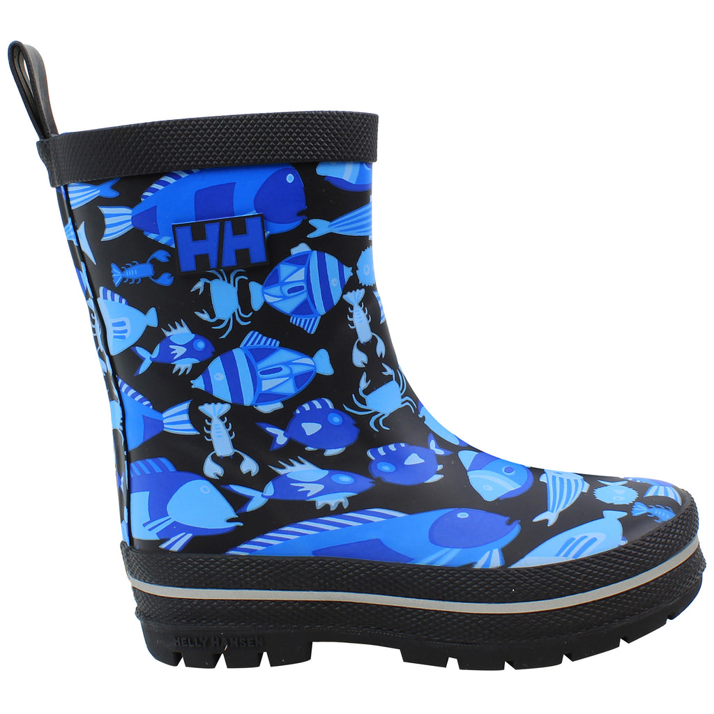 Helly Hansen Splash Print Kids Blue Wellingtons