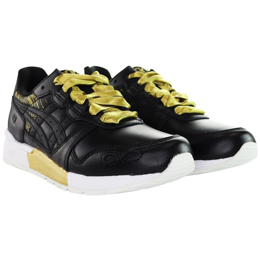 Asics Tiger Gel-Lyte Womens Black/Gold Trainers