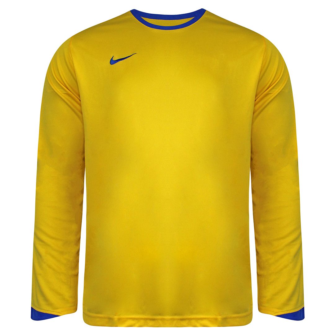 Nike Logo Mens Yellow Football Shirt