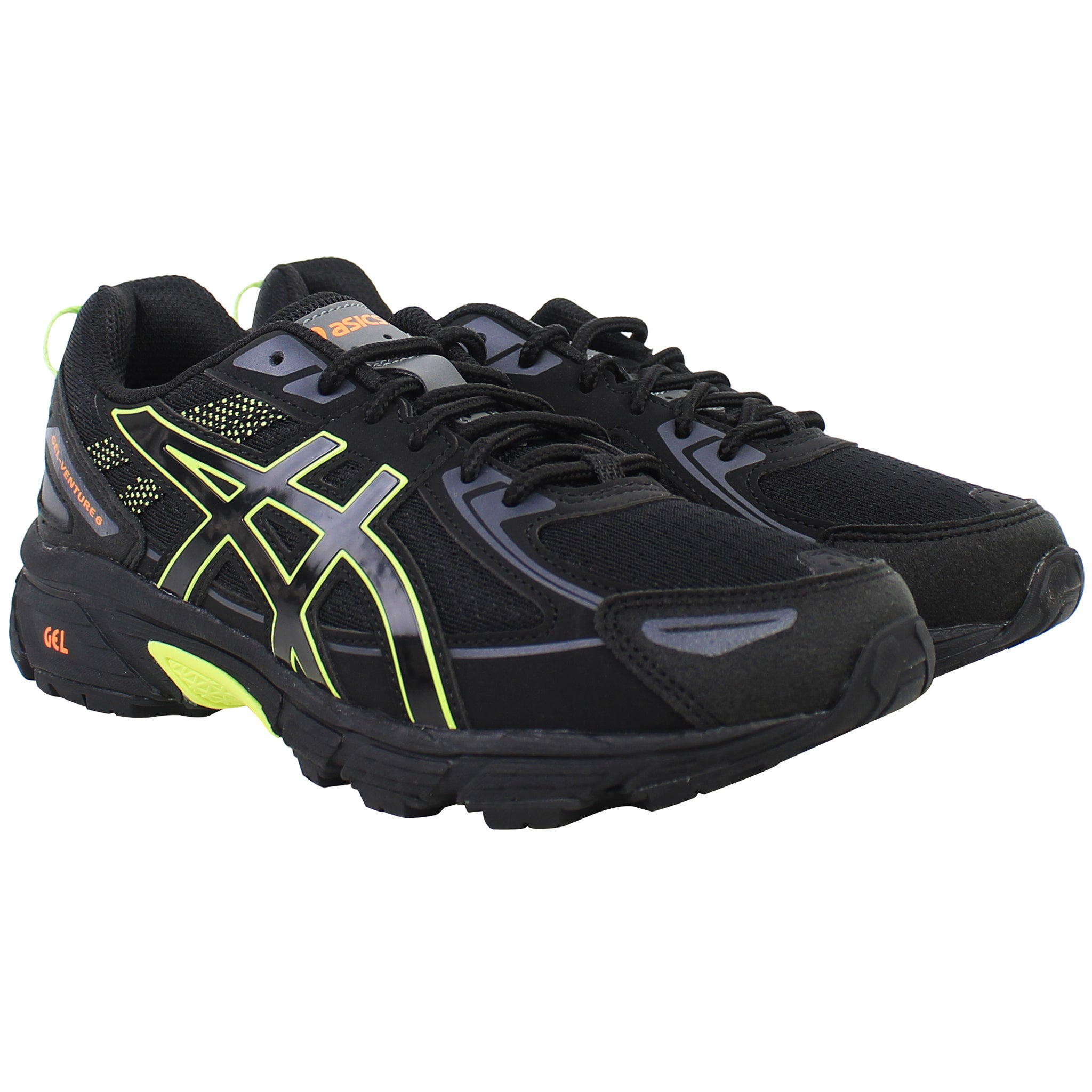 Asics Gel-Venture 6 Kids Black Trainers