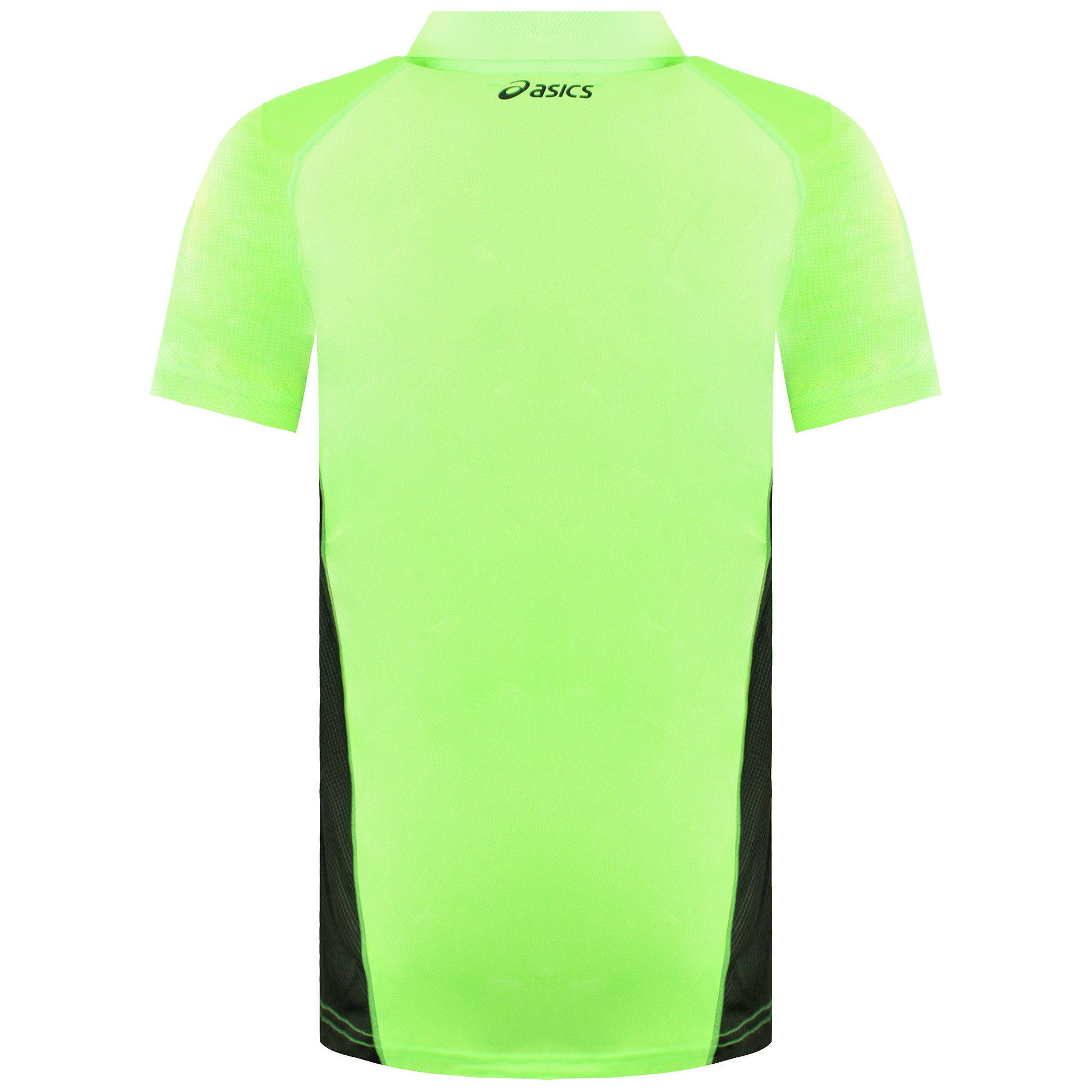 Asics Resolution Mens Black/Green Polo Shirt