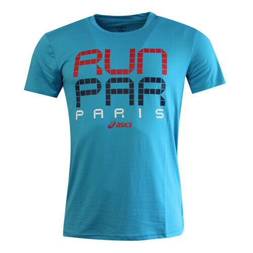 Asics Sports Essential Paris Mens Blue T-Shirt