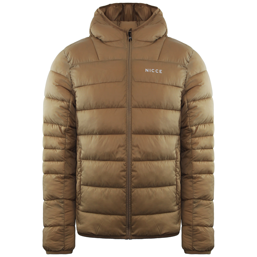 Nicce Skyline Mens Brown Padded Jacket