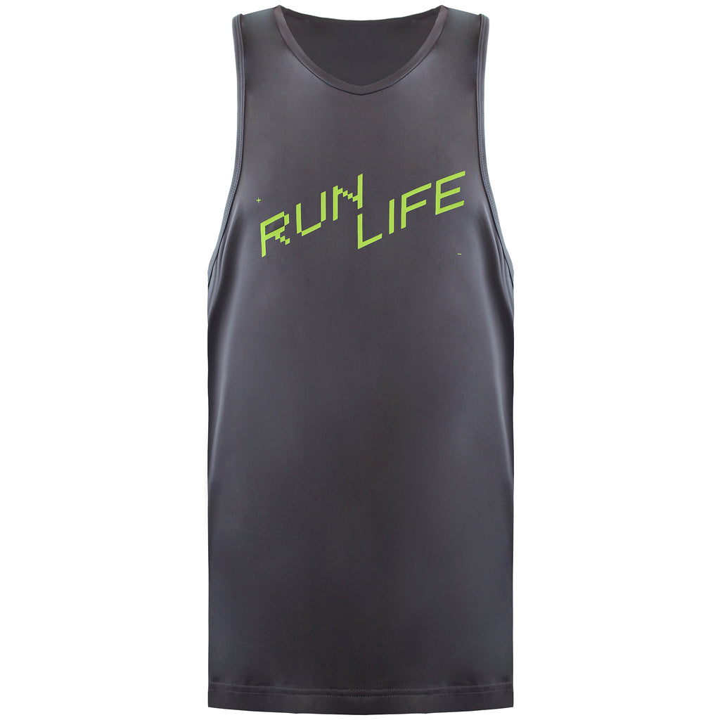 MyProtein Graphic Running Mens Grey Vest