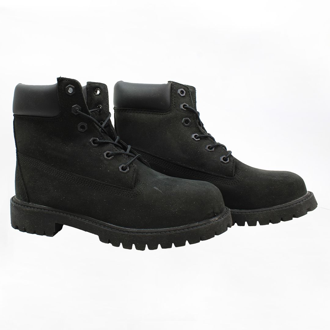 Timberland 6inch Kids Black Boots NO BOX