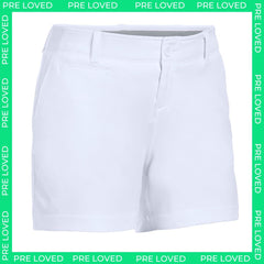 Under Armour Links 4" Womens White Golf Shorts - dirty marks