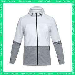 Under Armour Mens Unstoppable White Track Jacket - Dirty Marks