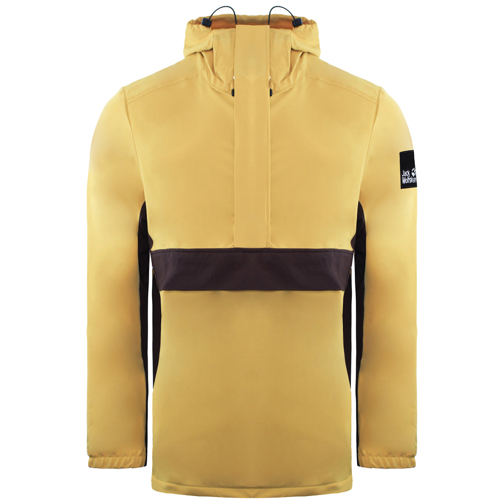 Jack Wolfskin Bernauer Mens Yellow/Burgundy Anorak Jacket