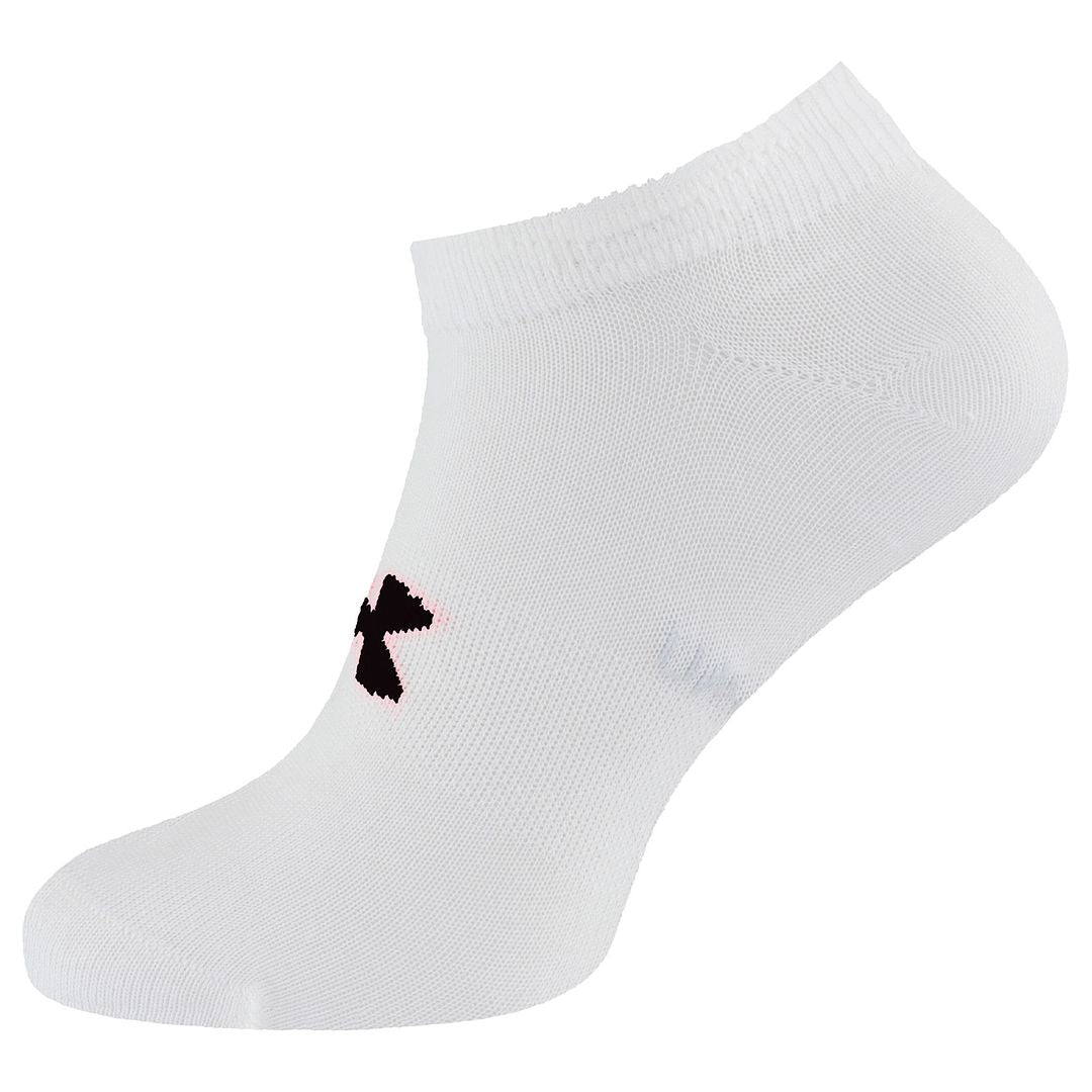 Under Armour 6-Pack No Show Womens White Golf Socks