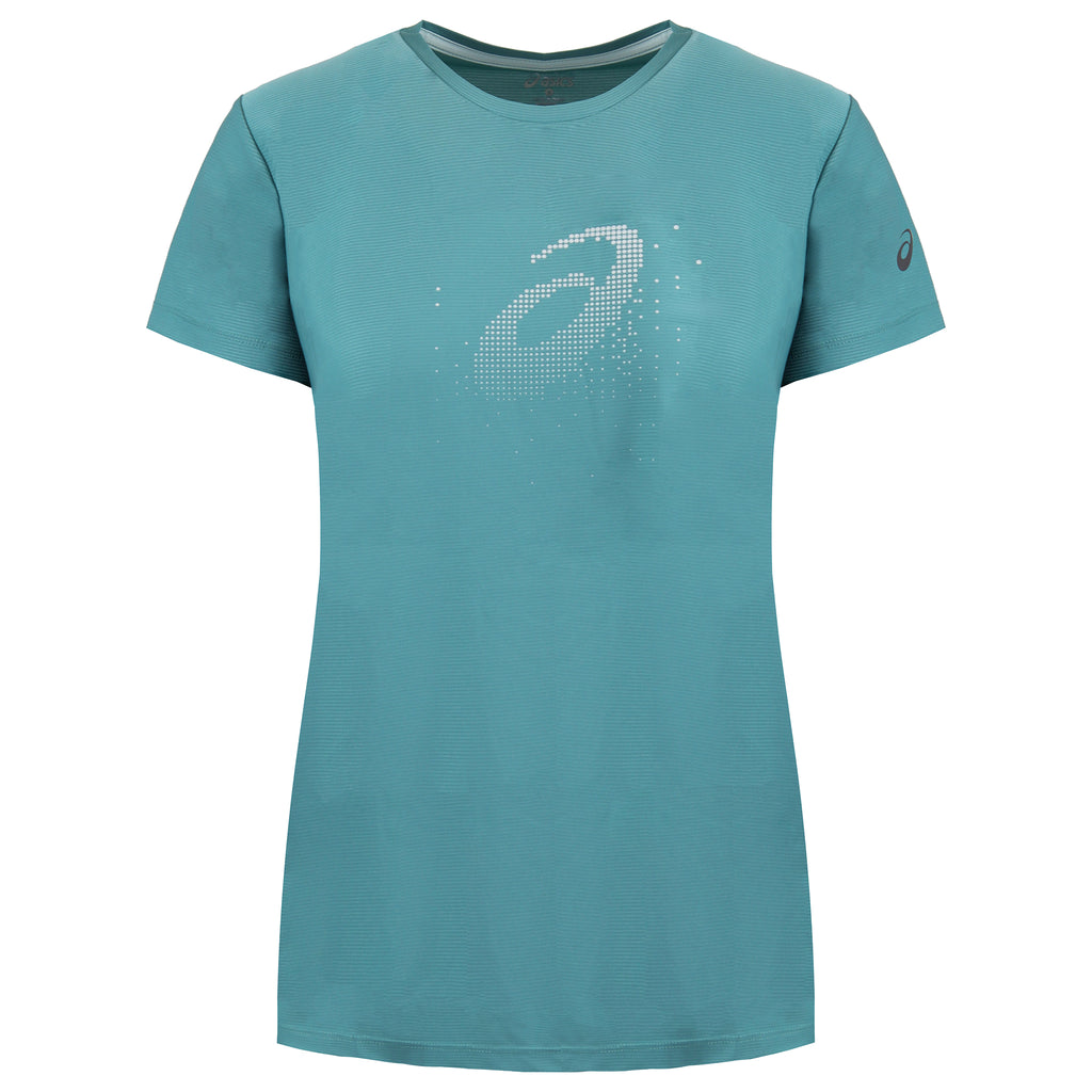 Asics Logo Womens Teal T-Shirt