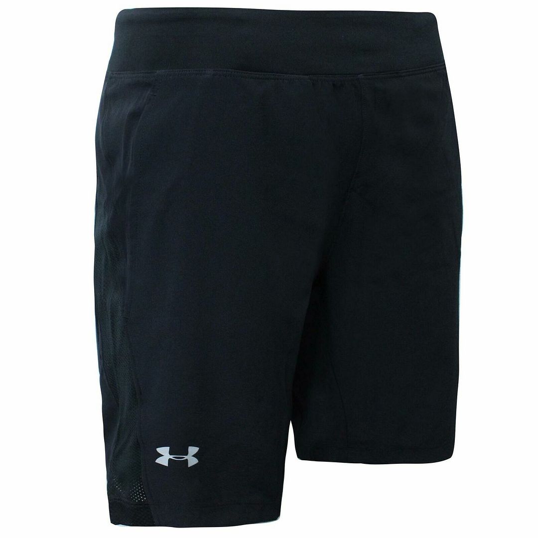 Under Armour Speedpocket Stretch Waist Bottoms Black Mens 9" Shorts