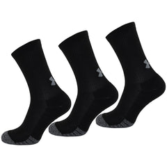 Under Armour 3-Pack Tech Crew Sport Kids Black Socks