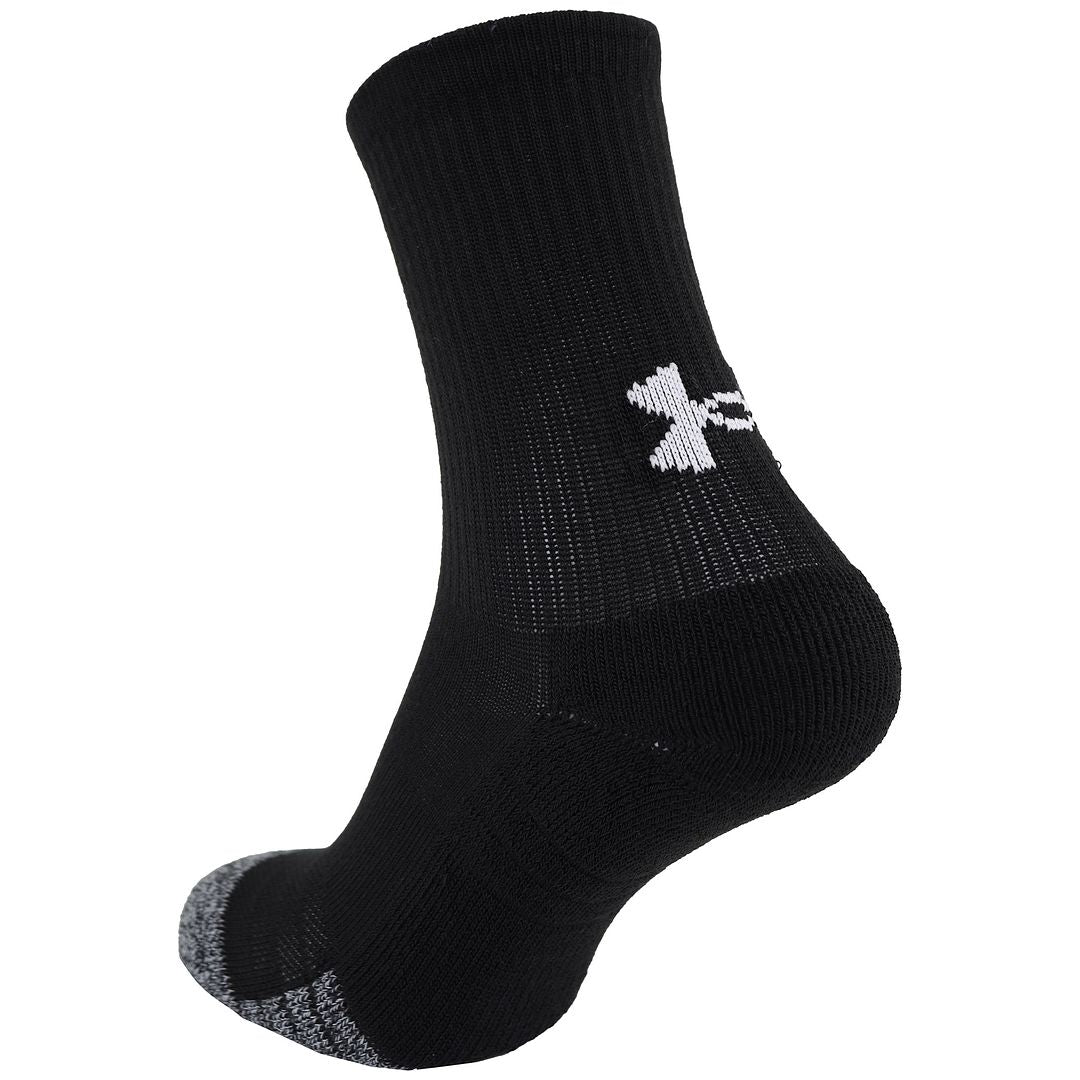 Under Armour 3-Pack Tech Crew Sport Kids Black Socks