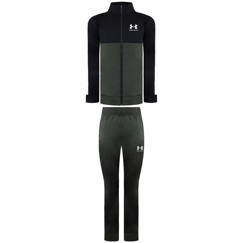 Under Armour CB Knit Kids Green Tracksuit