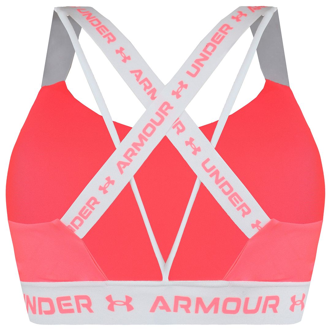 Under Armour Crossback Womens Pink Mid Sports Bra