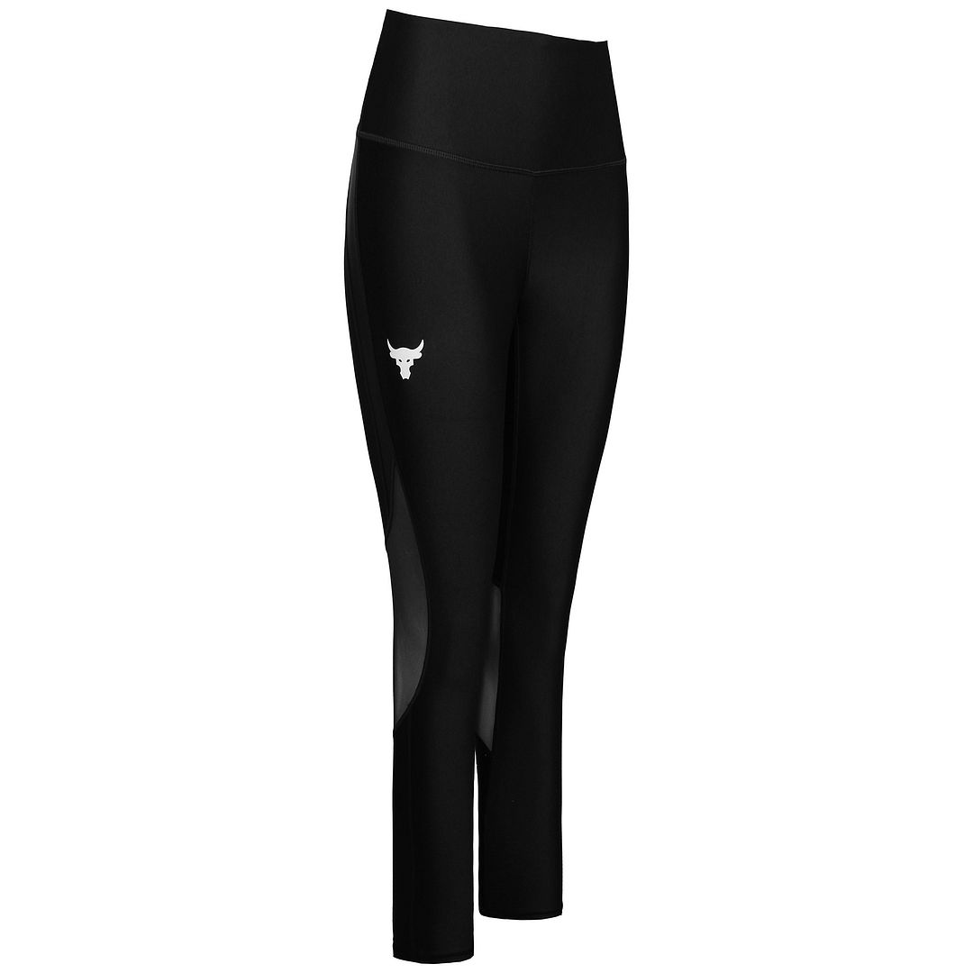 Under Armour Project Rock Womens Black Ankle Leggings