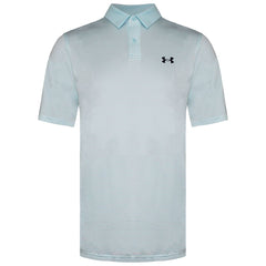 Under Armour Perofrmance Mens Light Blue Stripe Polo Shirt