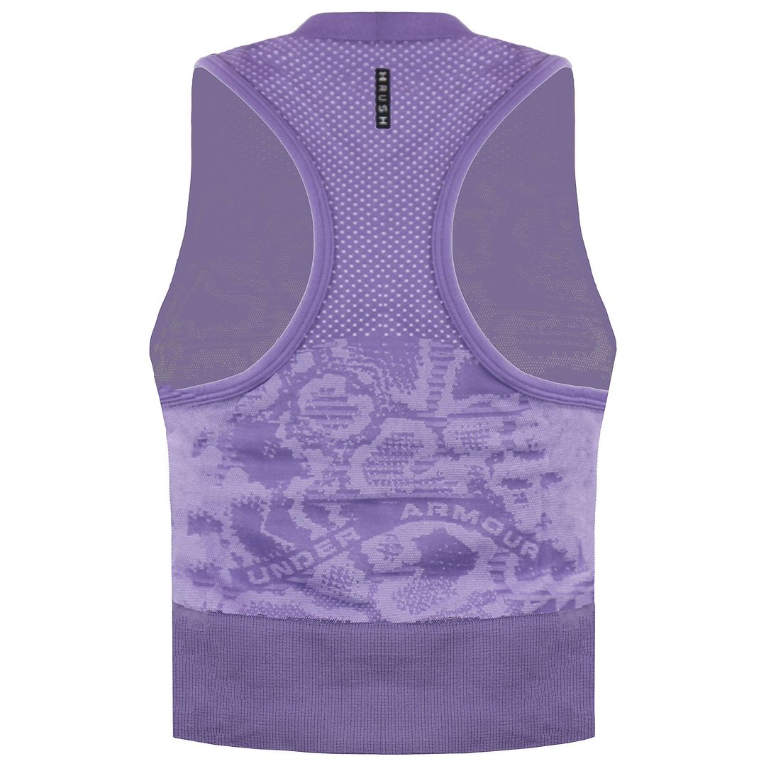 Under Armour Rush Womens Purple Seamless Crop Top