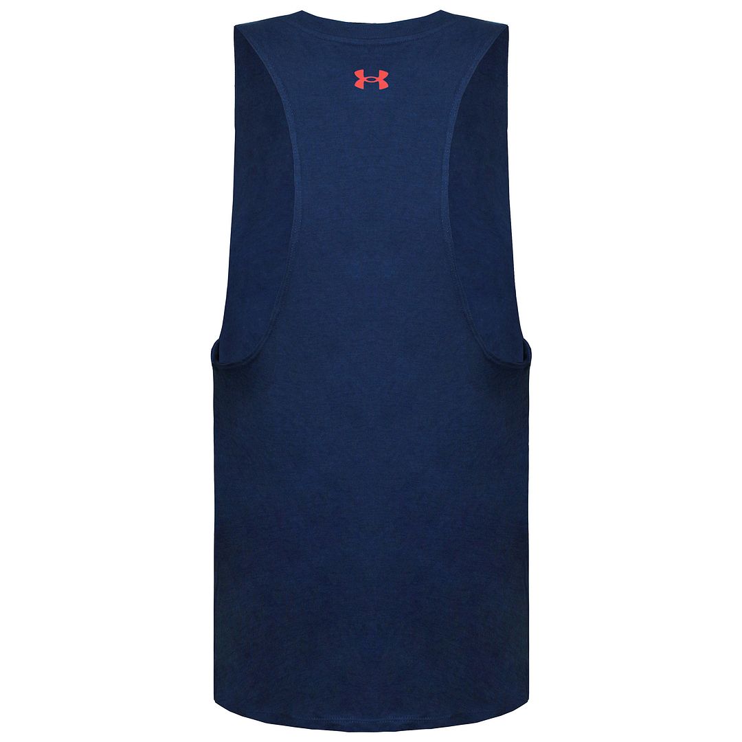 Under Armour Project Rock Bull Womens Navy Blue Tank Top