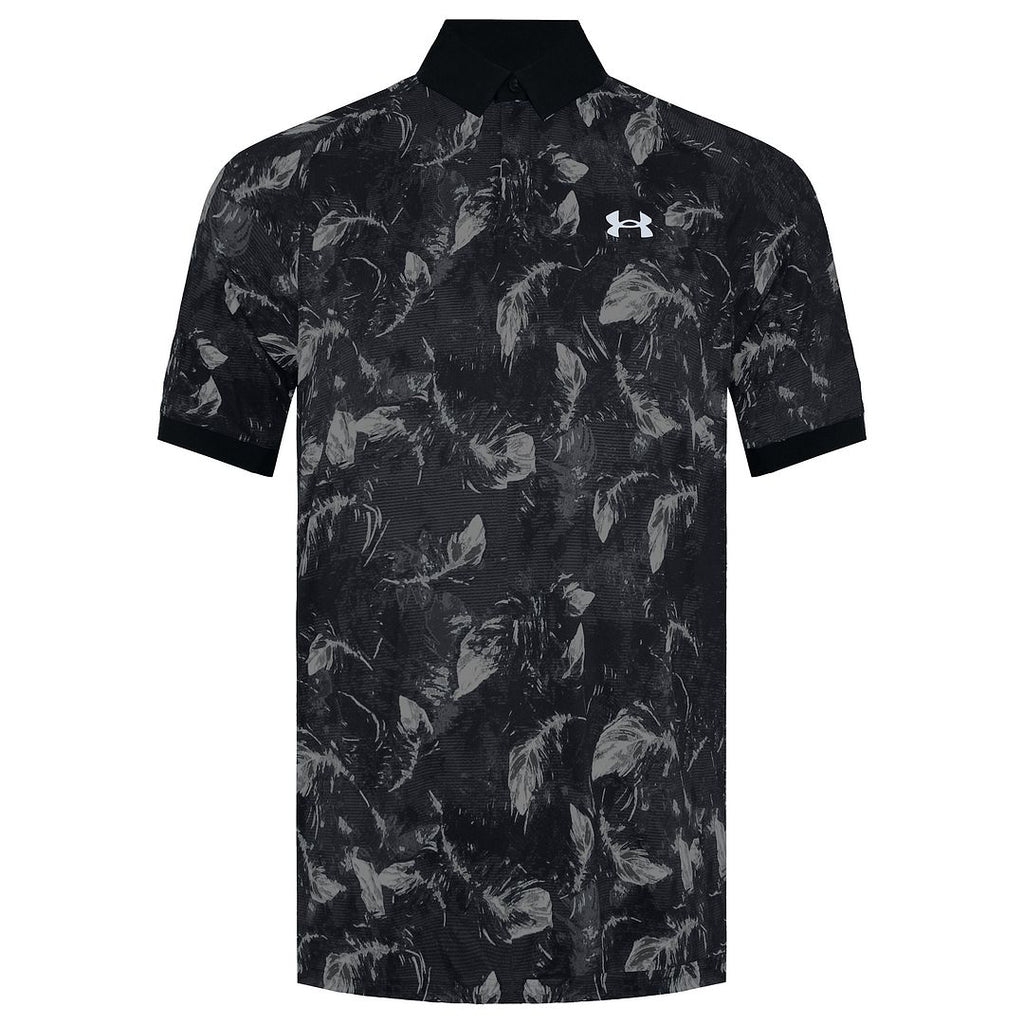 Under Armour Is-Chill BOF Mens Black/Brown Polo Shirt