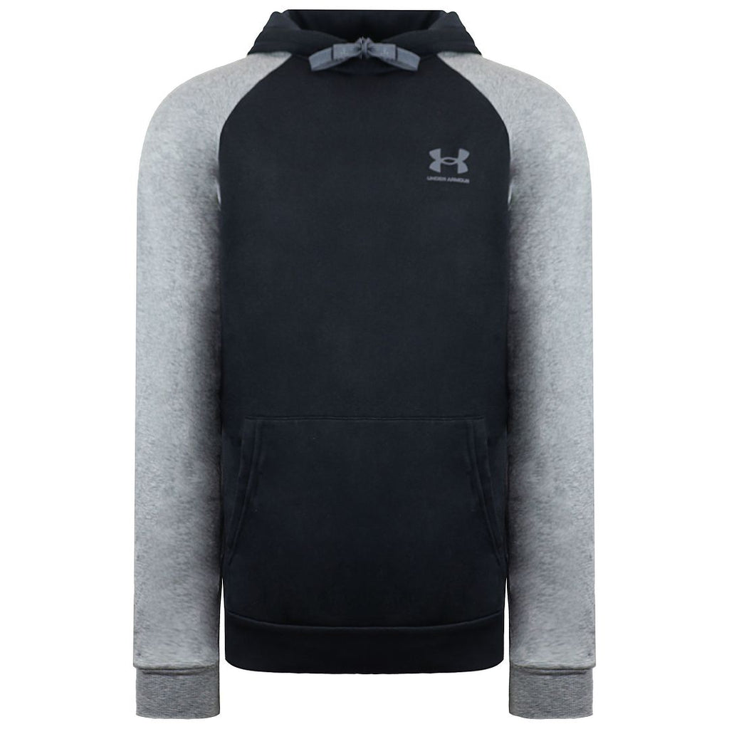 Under Armour Rival Fleece Mens Navy/Grey Hoodie